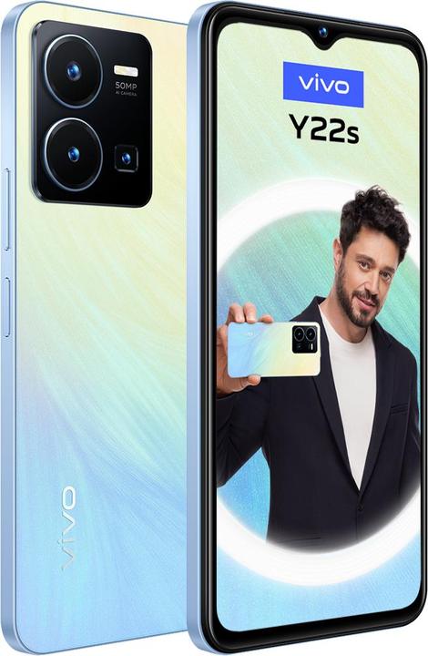 Produktbild Vivo Smartphone Y22s 6/128GB Blau (128 GB, Cyan, 6.55", Dual SIM, 4G)