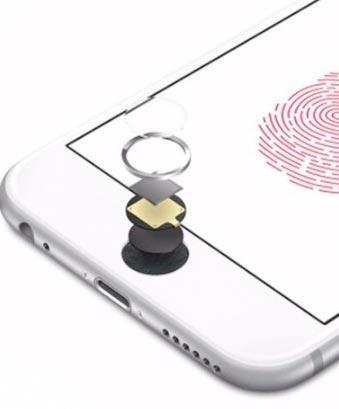 Actual product image Hermex Apple iPhone 6S Home Button Touch ID Protective Button gold black