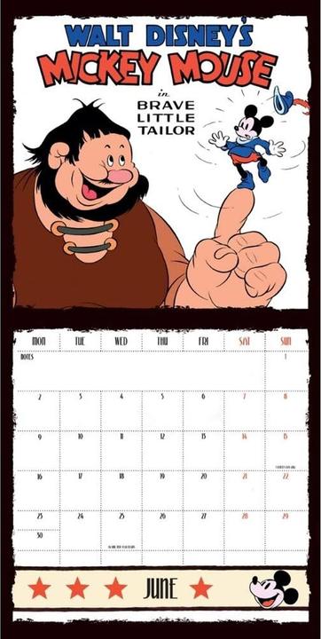 Actual product image Disney 2025 Mickey Mouse 90th Anniversary Calendar (30 x 30 cm, German)