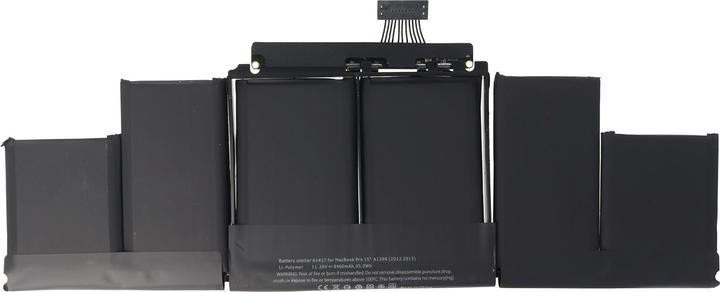 Actual product image AccuCell Akku Apple A1398 Akku A1417 MacBook Pro Core i7 (2012, 2013) (3 Cells, 8460 mAh)