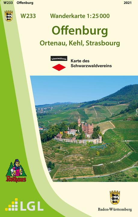 Image du produit W233 Carte de randonnée 1:25 000 Offenburg