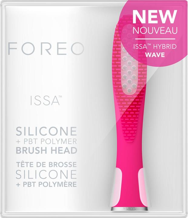 Foreo ISSA Hybrid Wave Brush Head, Medical-Grade Silicone + PBT Polymer (1 x)