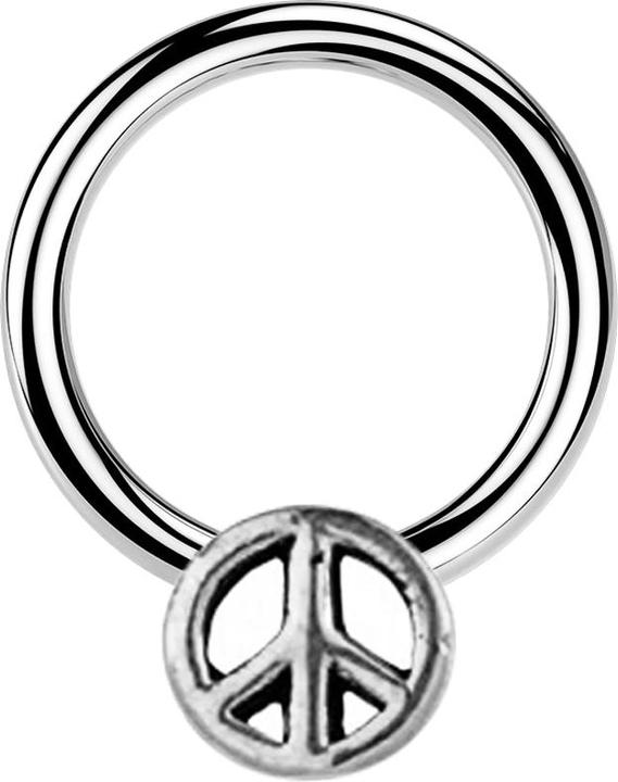 Immagine prodotto Star Piercing Chiusura Anello argento Pace argento (Acciaio chirurgico 316L/ottone)