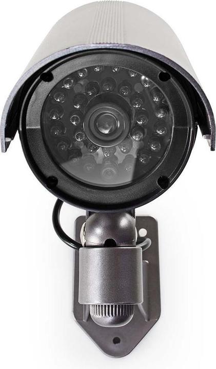 Actual product image Nedis Dummy surveillance camera Sphere IP44 Battery-operated For outdoor use incl. wall bracket