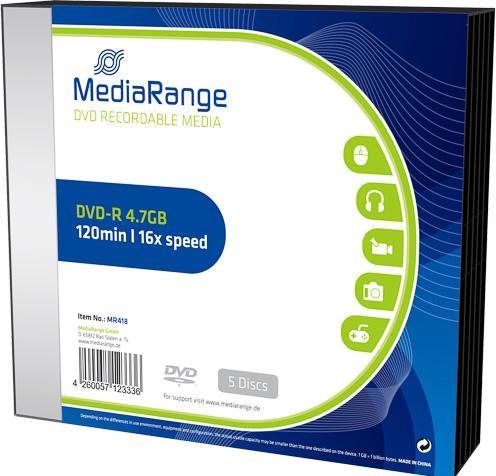 Produktbild MediaRange DVD-R (5 x)