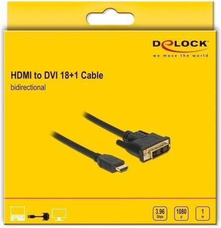 Actual product image Delock HDMI (Typ A) — DVI (1 m, DVI, HDMI)