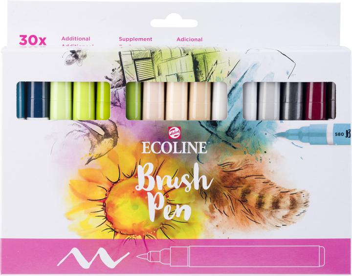 Image du produit Talens ECOLINE Brush Pen (Multicolore, Bleu, 30 x)