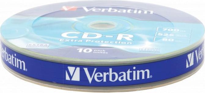 Actual product image Verbatim 10 x CD-R 700MB (80 min) 52x (10 x)