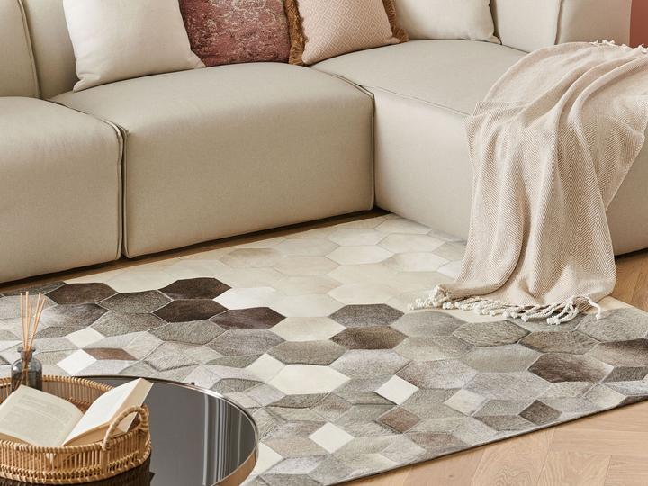 Produktbild Beliani Leder-Patchwork-Teppich (200 x 140 cm)