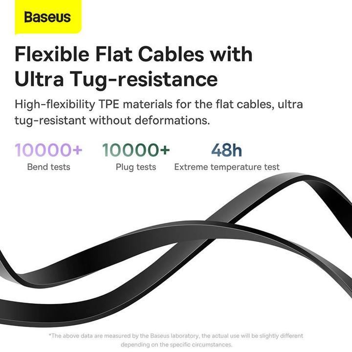 Image du produit Baseus 3 in 1 Multicharger USB-Cable (1.10 m, USB 3.2 Gen 1, 100 W)