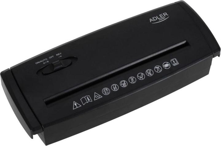 Produktbild Adler Office supplies Paper Shredder | AD 1040 | Black (Partikelschnitt)