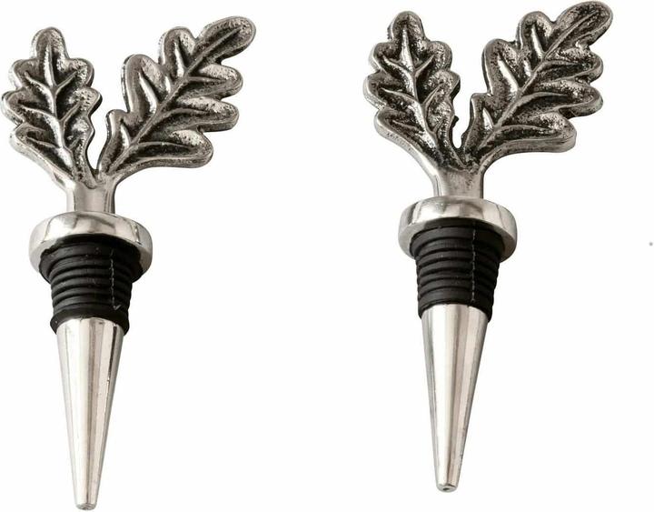 Produktbild Loberon Flaschenverschluss 2er Set Vibius silber (Weinverschluss)