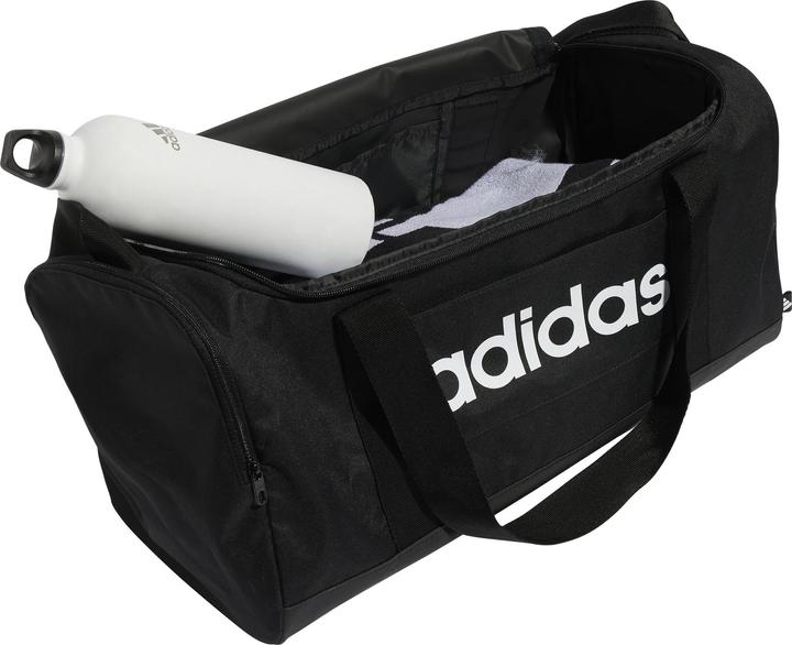 Actual product image adidas LINEAR Duffel SMALL, unisex adult sports bag, black, 24 L - JE8343 (24 l)