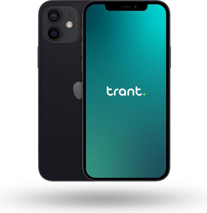 Trant.ch iPhone 12 (256 GB, Black, 6.10", SIM + eSIM, A / Wie neu)
