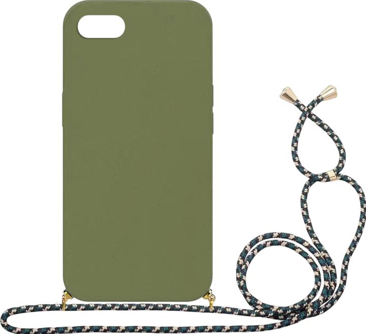 Produktbild mobileup Eco Case with Lanyard for iPhone 7 / 8 / SE (2020) / SE (2022) - Military Green (Apple iPhone 7)