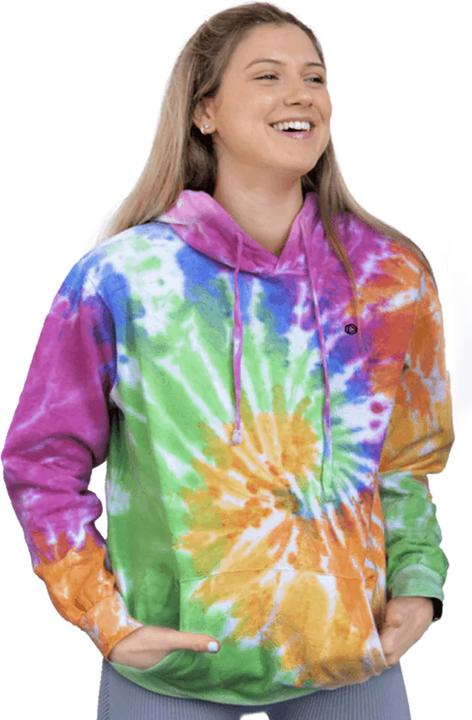 Image du produit Colortone Kvinnor Rainbow Hoodie Sweat à capuche aspect batik (XL)