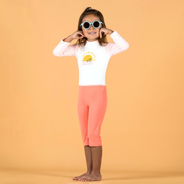 Produktbild Nabaiji UV-Schwimmanzug langarm Baby - rosa Print (5, 6)