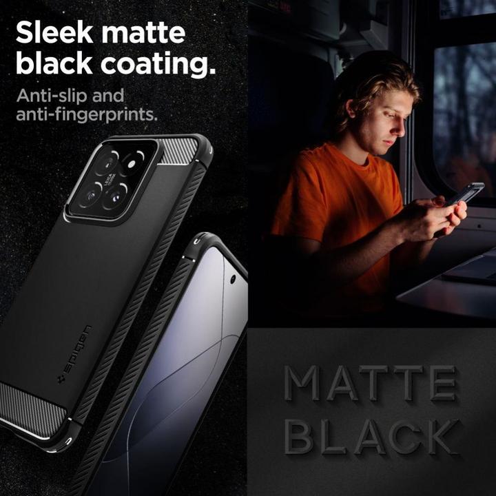 Productafbeelding Spigen Rugged Armor Xiaomi 14 czarny/matzwart ACS07422 (Xiaomi 14)