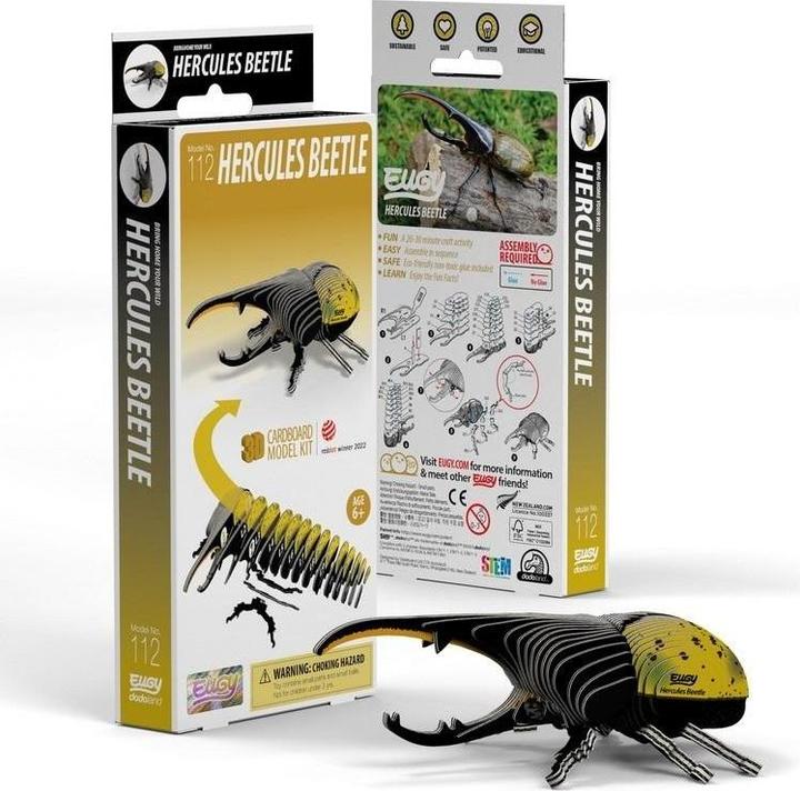 Actual product image Fat Brain Toys Herkuleskäfer Eugy Eco 3D Puzzle (42 pieces)