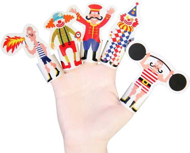 Image du produit Pukaca Set de marionnettes à doigt en papier. 8 Cirque (8 x)