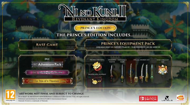 Image du produit Bandai Namco Ni No Kuni II (2) : Revenant Kingdom Édition Prince (Switch, Switch Lite, Switch OLED, EN)
