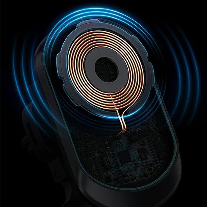 Produktbild Usams Magnetyczny uchwyt indukcyjny Wireless Charging 15W do kratki went. czarny/black CD182ZJ01 (US