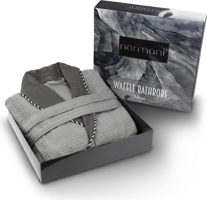 Produktbild Normani Herren Bademantel Waffelpique Moyo (4XL, 5XL)