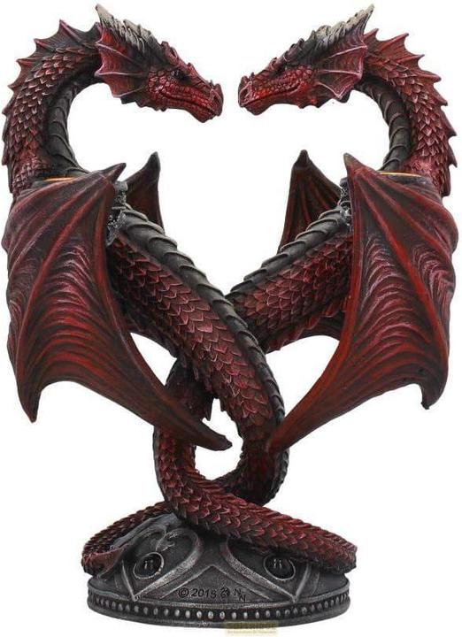 Produktbild Nemesis Now Anne Stokes Kerzenständer Dragon Heart Valentine's Edition 23 cm
