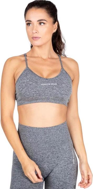 Actual product image Gorilla Wear Quincy Seamless Sport Bra - Grau (M, L)