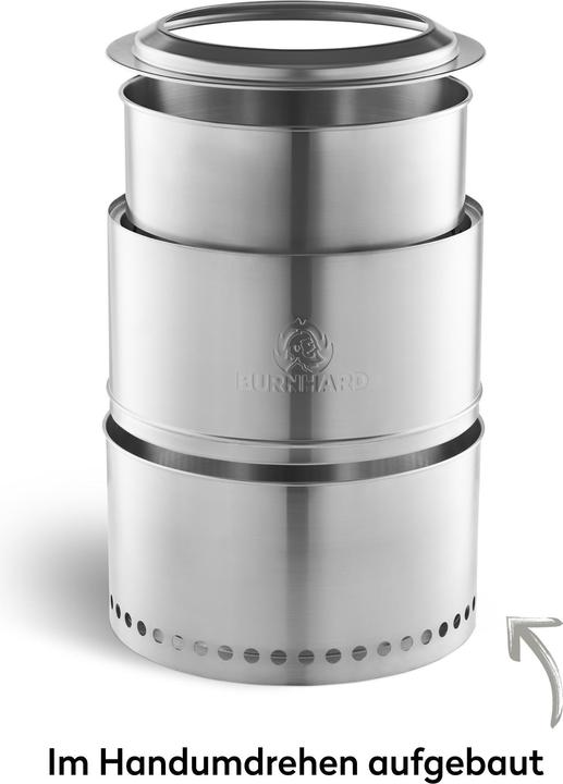 Produktbild Burnhard Feuerschale Edelstahl 36 cm, inkl. Aufbewahrungstasche
