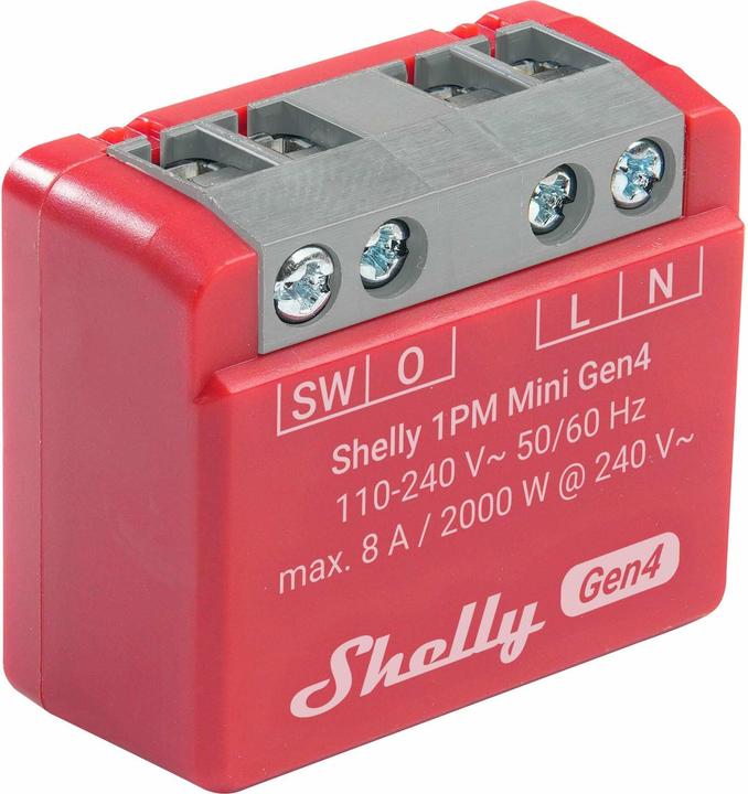 Actual product image Shelly 1PM Mini Gen4 (Switch actuator)
