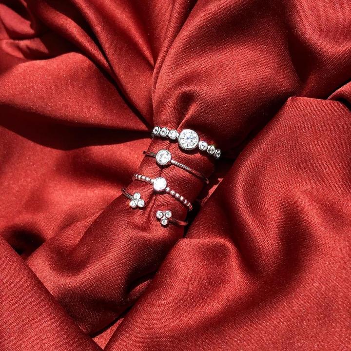 Immagine prodotto Candy Anello Cara, argento 925 (52, 925 Argento)