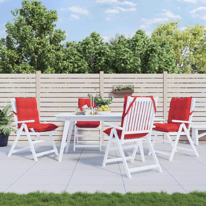 Actual product image VidaXL Low backrest cushions 4 pcs. Oxford fabric (100 x 50 x 7 cm)