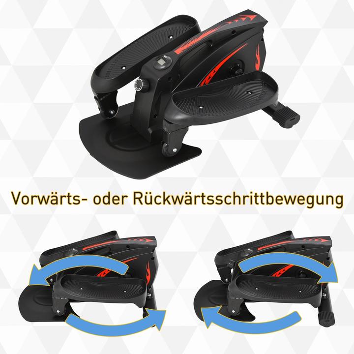 Produktbild Homcom Mini Stepper mit LCD-Monitor Heimtrainer Pedaltrainer mit stufenlos einstellbarem Widerstand