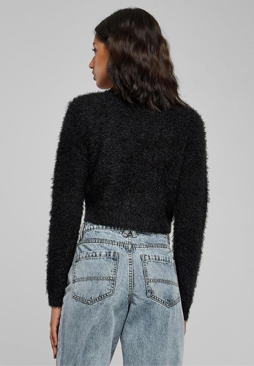 Produktbild Urban Classics Ladies Tied Cropped Feather Cardigan (XXL)