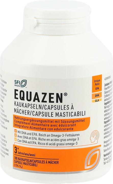 Actual product image Equazen IQ Equazen Chewable Capsules/Capsules à mâcher/Capsule masticabili Ds 180 Stk (180 Piece, Pills, 190 g)