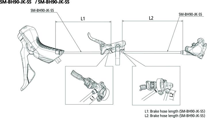 Image du produit Shimano GRX BL-RX812 gauche (Frein arrière, Kit de frein)