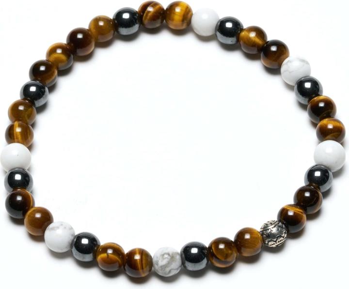 Immagine prodotto Balibay Mago (20.50 cm, Agata, Ematite, Occhio di tigre, Pietra preziosa, Argento 925)