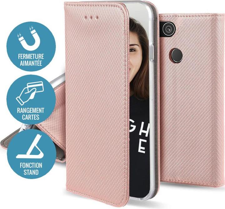 Produktbild OEM Smart Magnet Hülle für iPhone 14 Pro 6,1" Roségold (Apple iPhone 14 Pro)