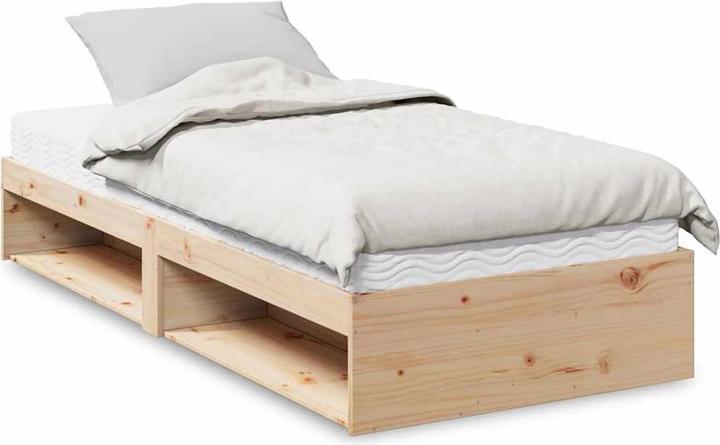 Actual product image VidaXL Day bed with mattress 90x190 cm solid wood pine sofa bed sofa bed (90 x 190 cm)
