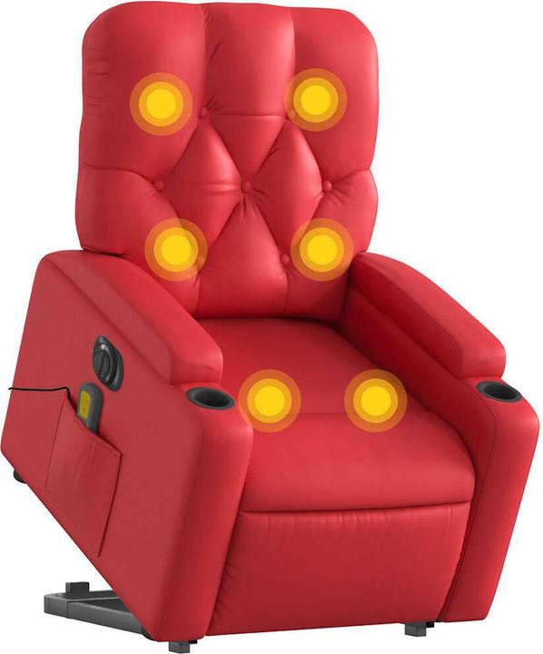 Immagine prodotto VidaXL Poltrona massaggiante con ausilio elettrico in similpelle