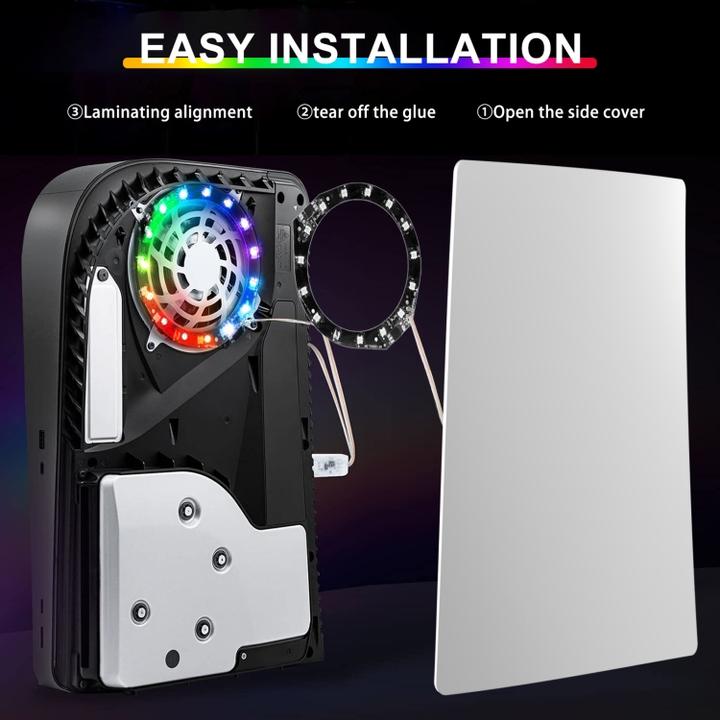 Actual product image Ueli Express App controlled Bluetooth RGB LED light for Playstation 5 (PS5)