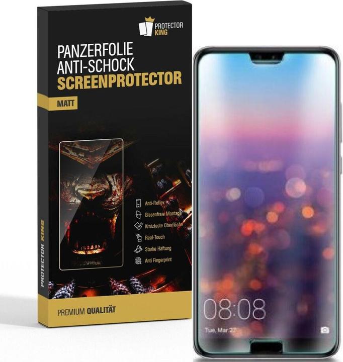 Actual product image Protectorking 6x Panzerfolie Anti-Shock matt entspiegelt (6 Piece, Honor 10)