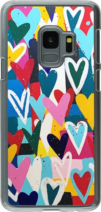 Produktbild PhoneLook Hülle transparent Joyful Hearts (Samsung Galaxy S9)
