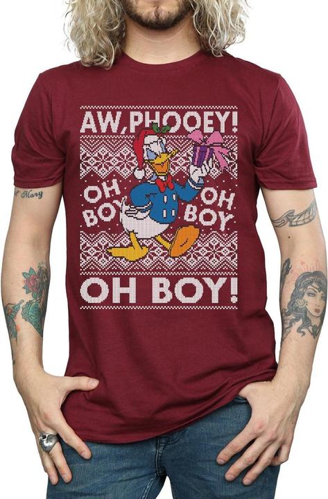 Immagine prodotto Disney Donald Duck Christmas Fair Isle Maglietta Uomo (XL)