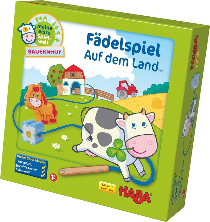 Image du produit Haba Jeu d'enfilage A la campagne (Allemand)