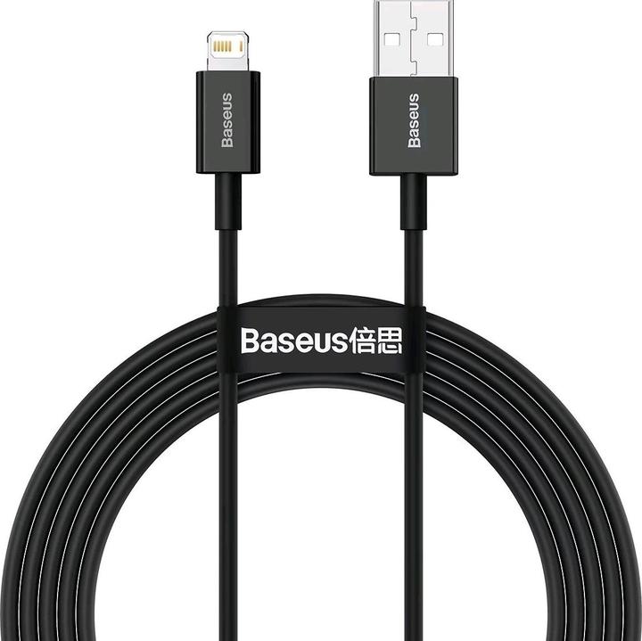 Produktbild Baseus Superior Series Cable USB to iP 2.4A 2m (black) (2 m, USB 2.0)