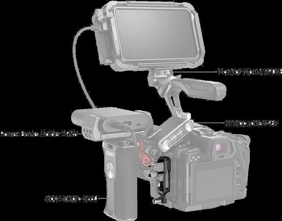 Actual product image SmallRig Black Mamba Cable Clamp (Cable)