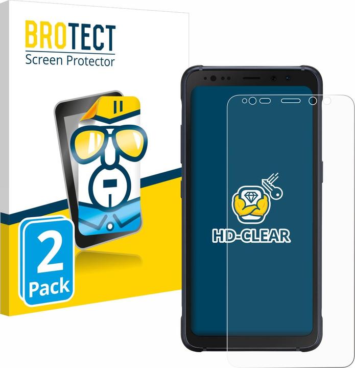 Actual product image BROTECT Screen Protector Clear (2 Piece, Samsung Galaxy S8 Active)