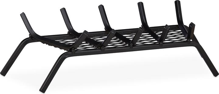 Actual product image Relaxdays Fireplace Grate With Feet (58 x 28 x 16 cm)